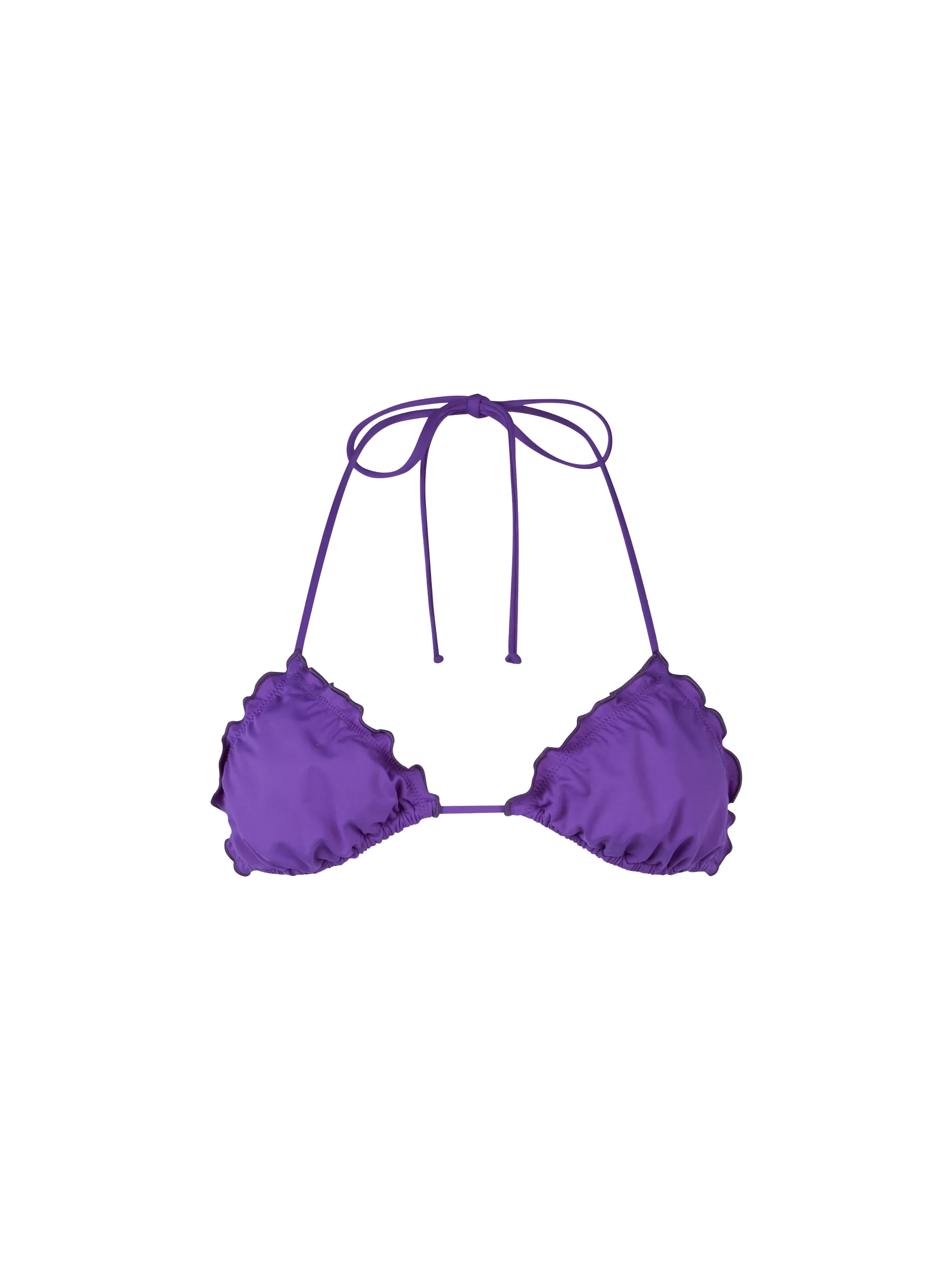 Top triangular de playa morado para mujer Sagitario