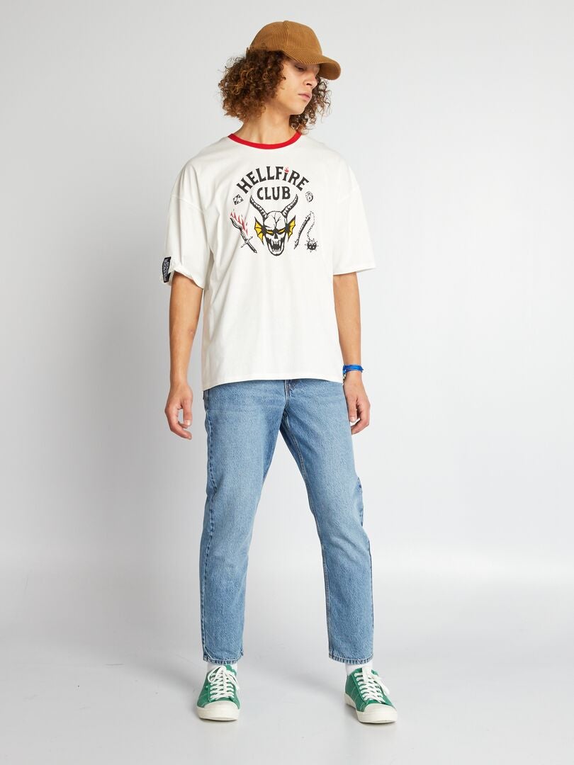 Camiseta de punto de 'Stranger Things' - BLANCA