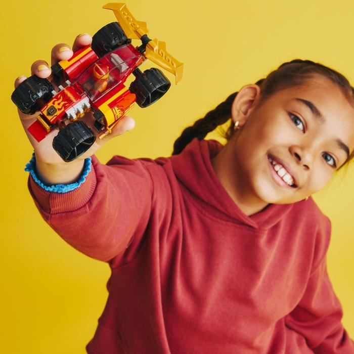 LEGO® NINJAGO 71780 La Voiture de Course Ninja de Kai – Évolution, Jouet Voiture, 2-en-1