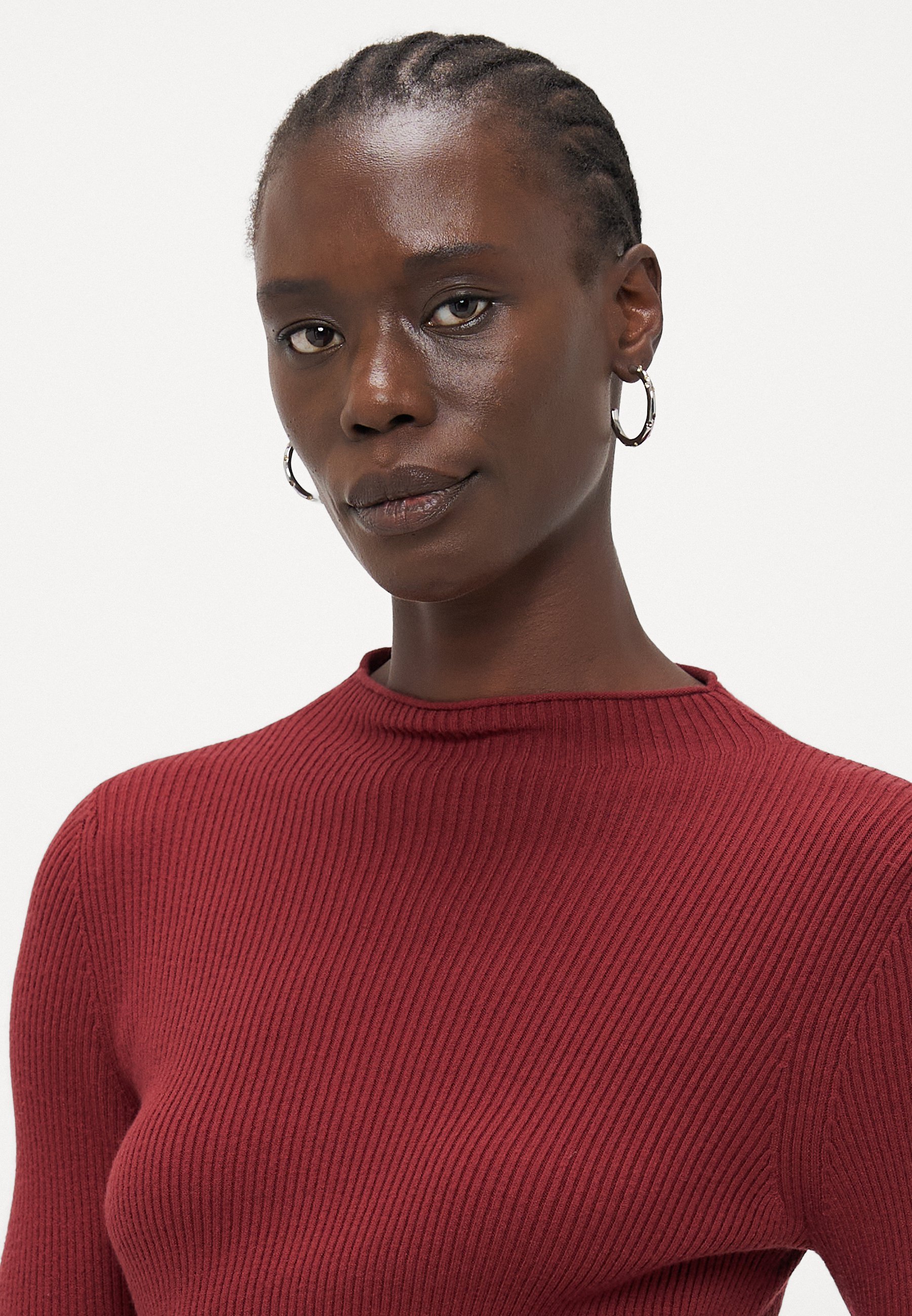 Vero Moda Tall VMNANCY Trichterkragenpullover - Syrah
