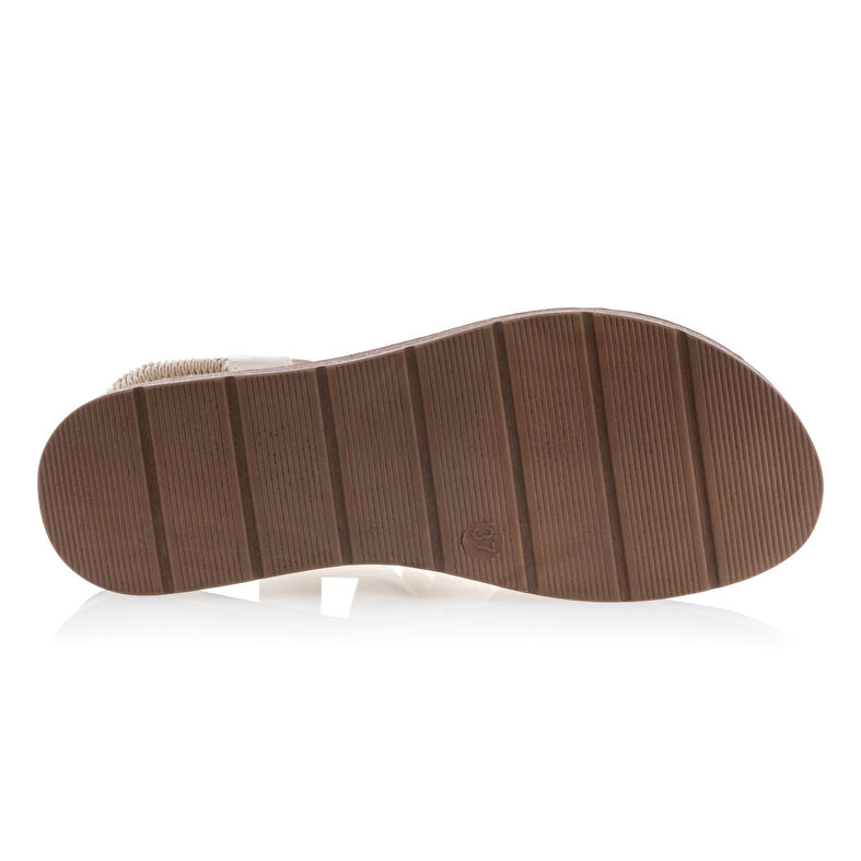 Beige Damen-Sandalen / Zehenfreie Schuhe
