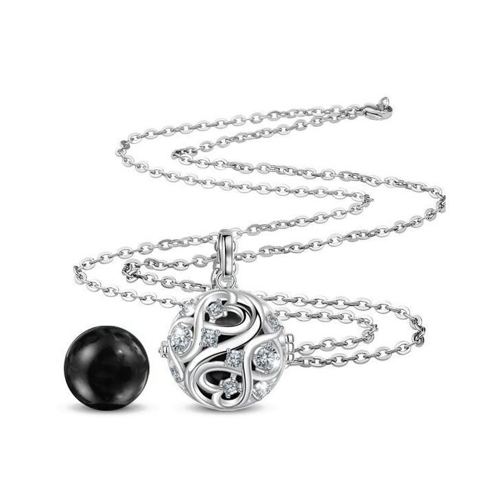 Bola de grossesse Noeud Infini Boule Noire cadeau grossesse bijou