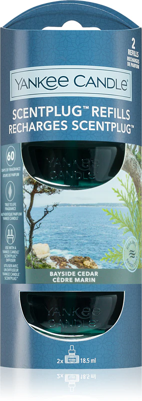 Refil de reposição para difusor elétrico Yankee Candle Bayside Cedar