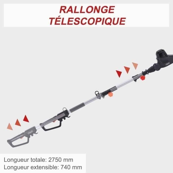 Telescopische elektrische heggenschaar - Scheppach - ETHT500