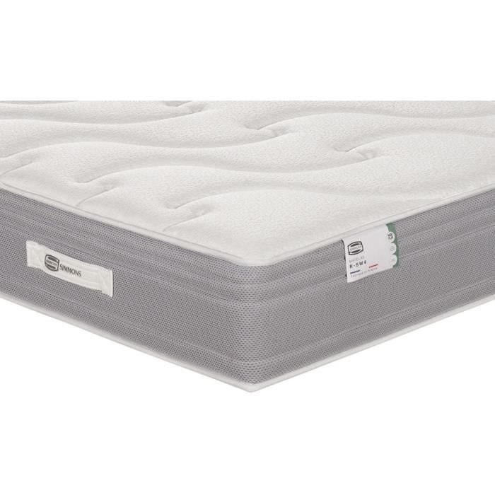 SIMMONS - Saltea cu arcuri SW4 + Somieră cu lamele SW - 160x200 cm - Saltea cu arcuri împachetate