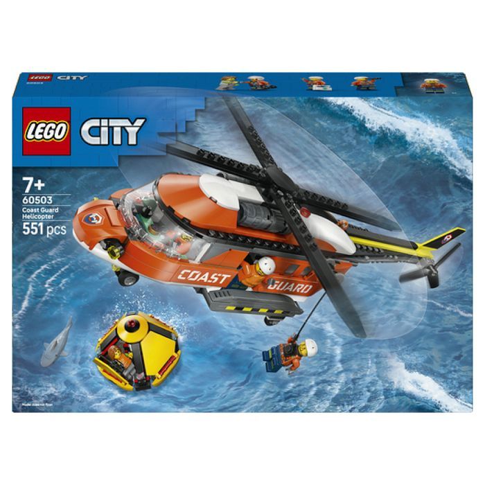 LEGO City 60503 Elicottero della Guardia Costiera - Set di costruzioni per bambini dai 7 anni in su - Idea regalo
