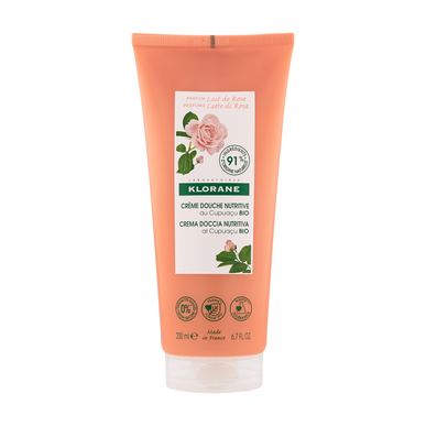 Klorane Cupuaçu BIO Nourishing Shower Cream Rose Milk -kosteuttava suihkuvoide 200 ml 200 ml