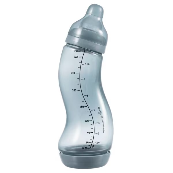 Difrax Natural 0+M S-veida pudelīte<br>zila, 250ml