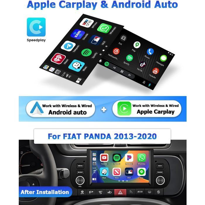 Autorradio Android 13 de 2 GB + 64 GB con pantalla de 6,2
