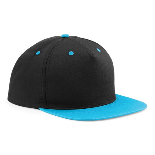 Casquette/Visière Beechfield Snapback, 2 couleurs, 5 panneaux (paquet de 2)
