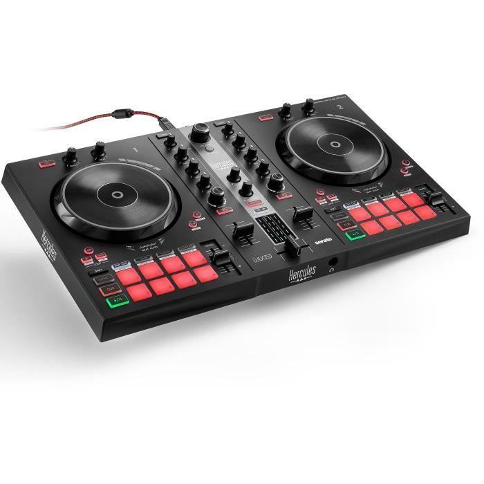HERCULES DJ CONTROL INPULSE 300 MK2 - USB DJ Controller - 2 Channels - 16 Pads - Software and Tutorials - Integrated Sound Card