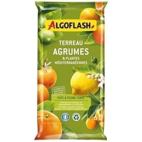 ALGOFLASH Terriccio per agrumi e piante mediterranee 6L /nc