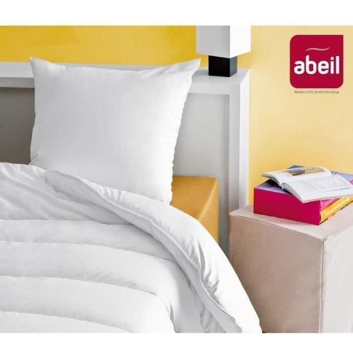 Juego de 2 almohadas suaves ABEIL - 60 x 60 cm - Blancas