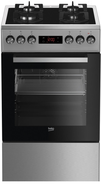 Kuchnia gazowo-elektryczna Beko FSMT55330DXDS