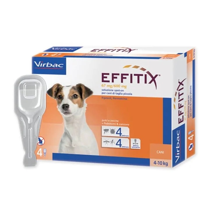 VIRBAC Effitix Spoton Klein (4 x 10 kg) 4 pipetten