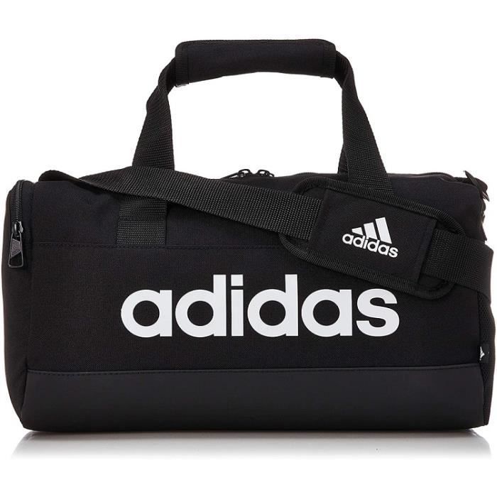 Sac de sport - ADIDAS - LINEAR DUF XS UNIQUE - Noir - 100% Polyester recyclé - Poche latérale en filet