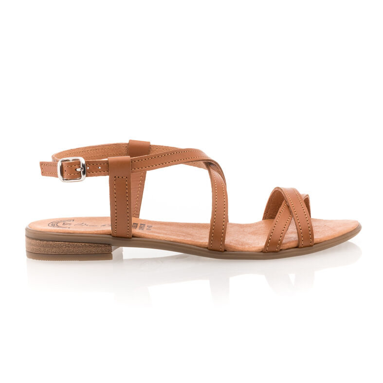 Sandalias marrones para mujer / Zapatos de punta abierta