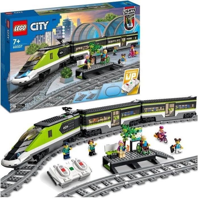 Treno passeggeri LEGO City Express - Trenino giocattolo telecomandato - Fari funzionanti - Per bambini dai 7 anni in su