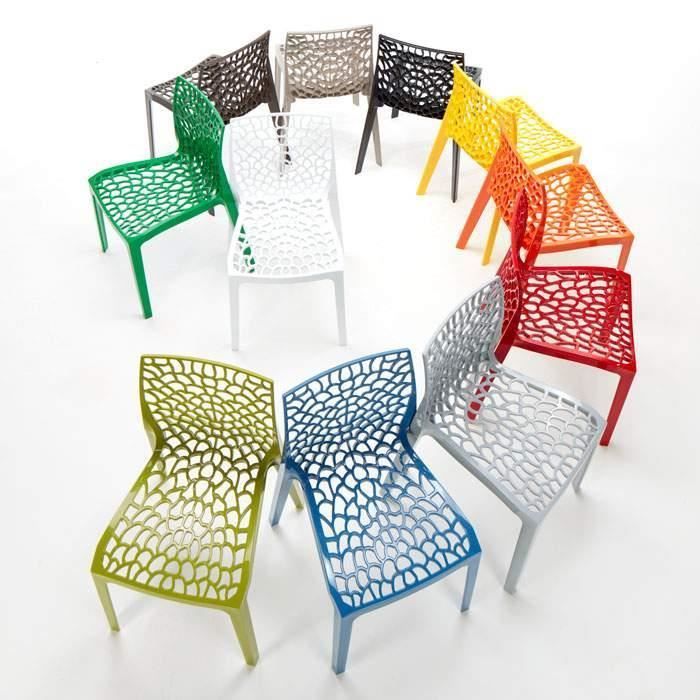 Gruvyer Grand Soleil Honeycomb Polypropyleen Stoel voor Keuken, Bar of Café - Groen 3