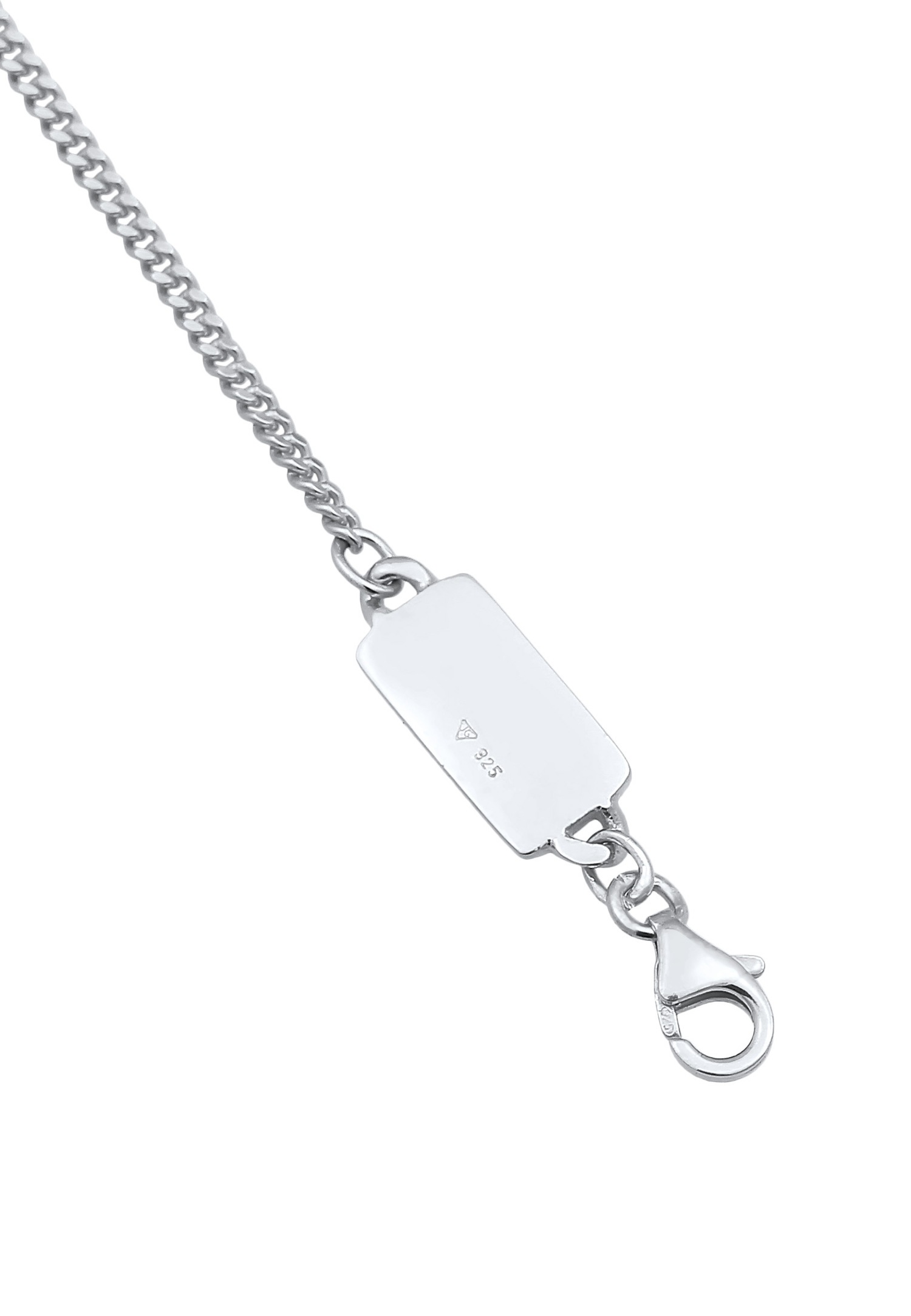 KUZZOI Chaîne pour hommes Basic Fine Minimal en argent sterling 925 plaqué or