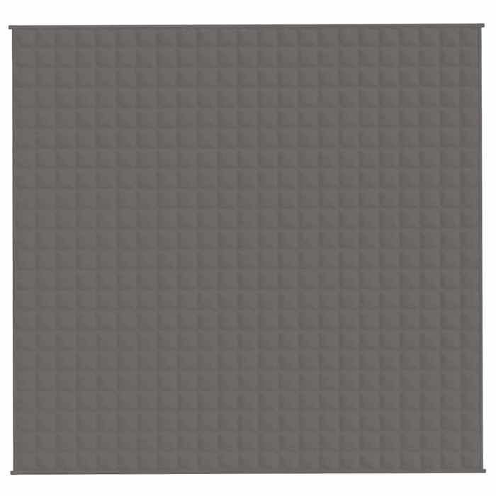 Manta con peso vidaXL gris 220x240 cm 11 kg Tela, manta, edredón, manta relajante, ropa de cama, 3154844