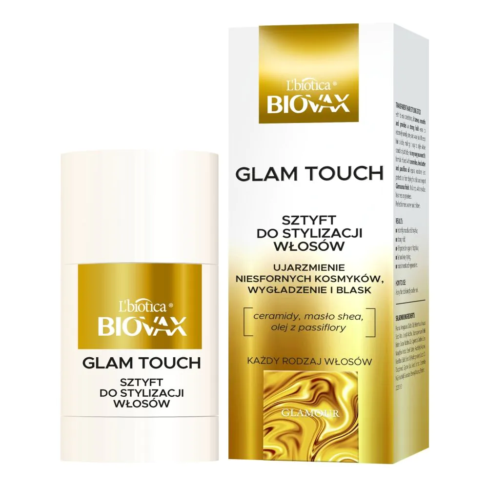 Biovax Glamour Perfect Curls Therapy - Wygładzający sztyft ujarzmiający 25 ml
