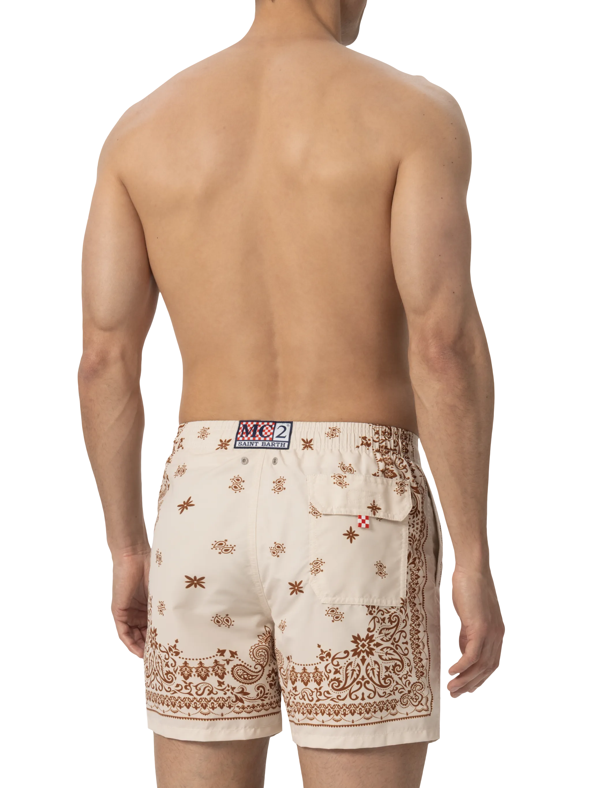 Gustavia midi-badpak met bandana-print