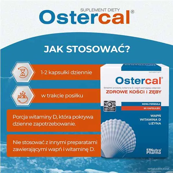 Ostercal, Preparat na wzmocnienie kości, Tabletki powlekane