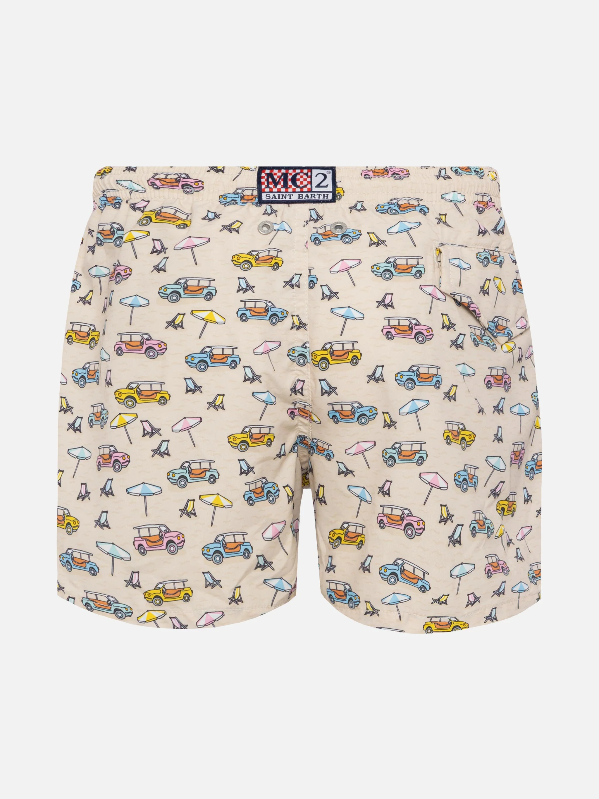 Costume mare Jean Lighting in tessuto leggero con stampa Spiaggina | F