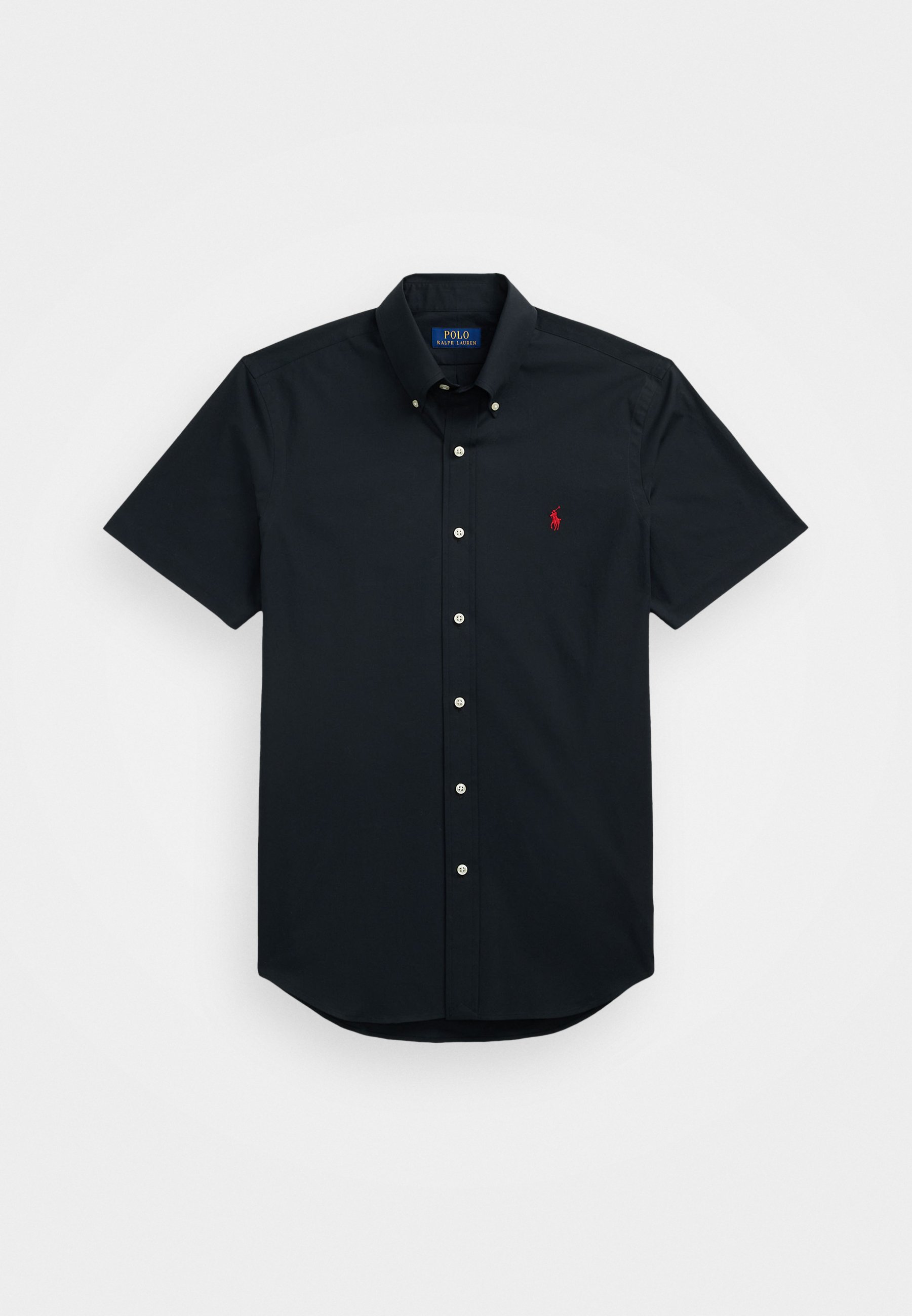 CUSTOM FIT STRETCH POPLIN SHIRT - Košile - black