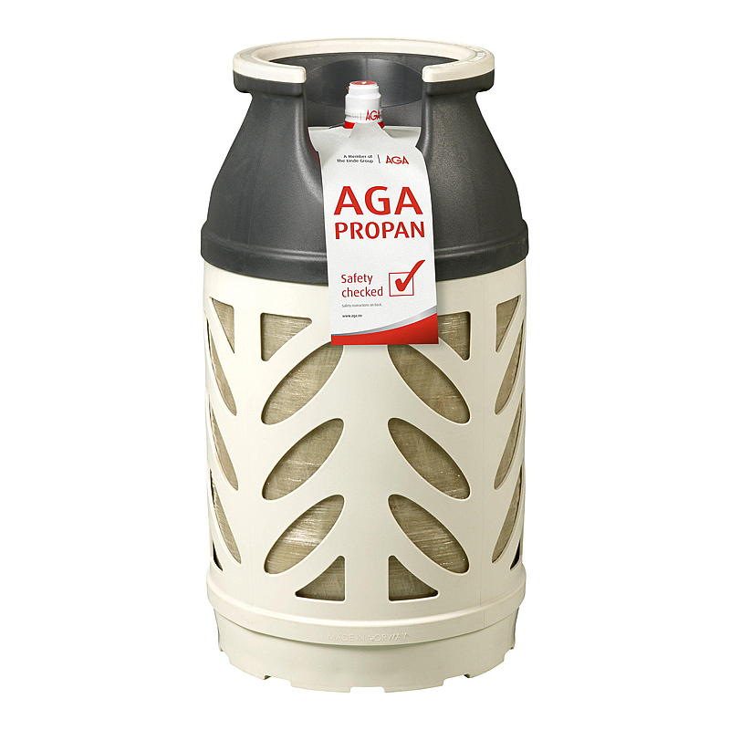 Propan 10 kg kompositt, erstatning, Aga