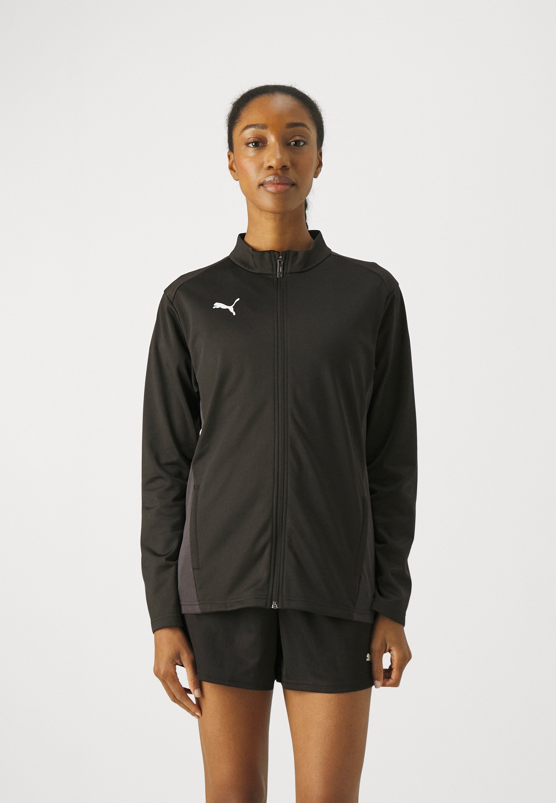 Puma TEAMGOAL TRAINING JACKET - Trainingsjack - Puma zwart/Puma wit/mat donkergrijs