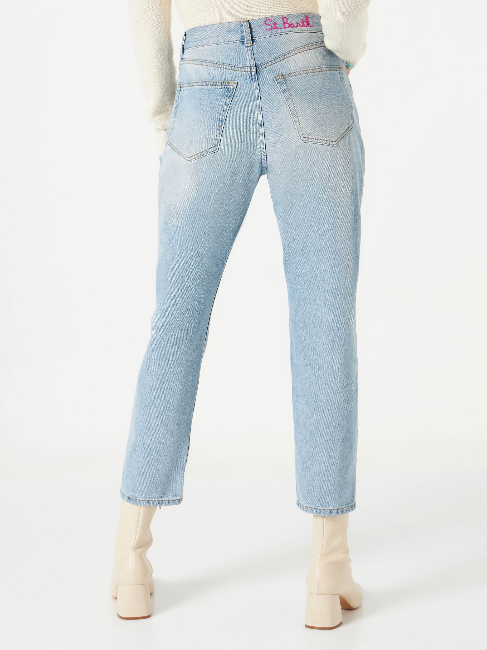 Damesjeans met strasssteentjes