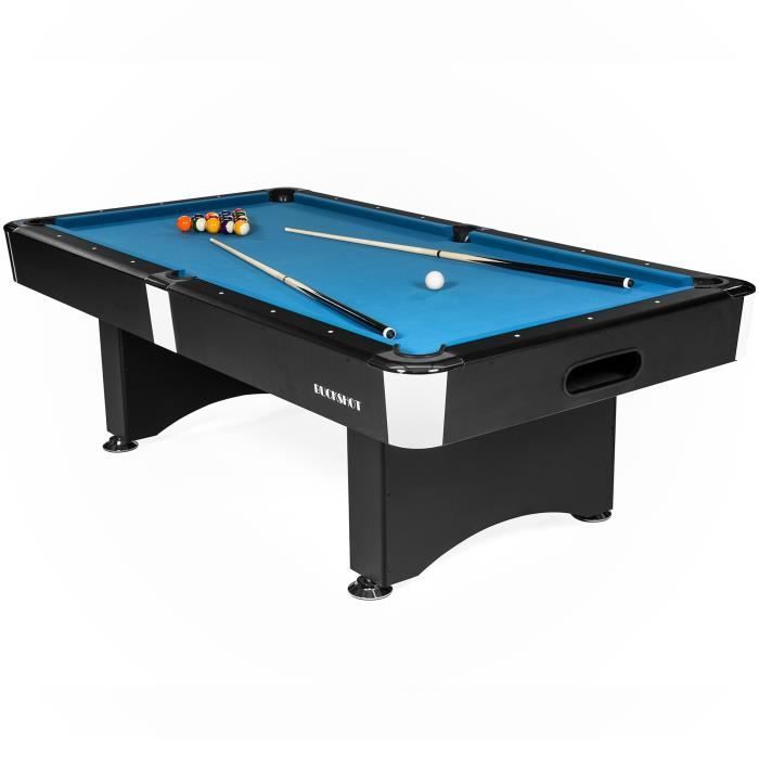 Mesa de bilhar Buckshot Manhattan de 2,13 m (7 pés) - Bilhar americano - Retorno automático de bolas