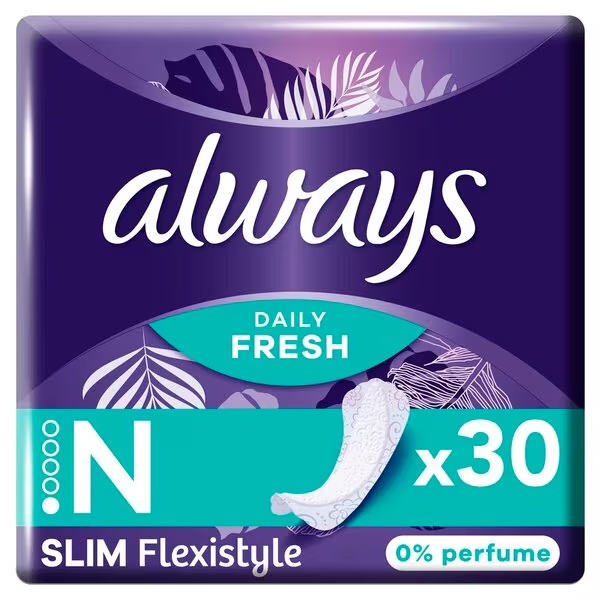 Vložki Always Dailies Fresh Slim Flexistyle, 30 kosov