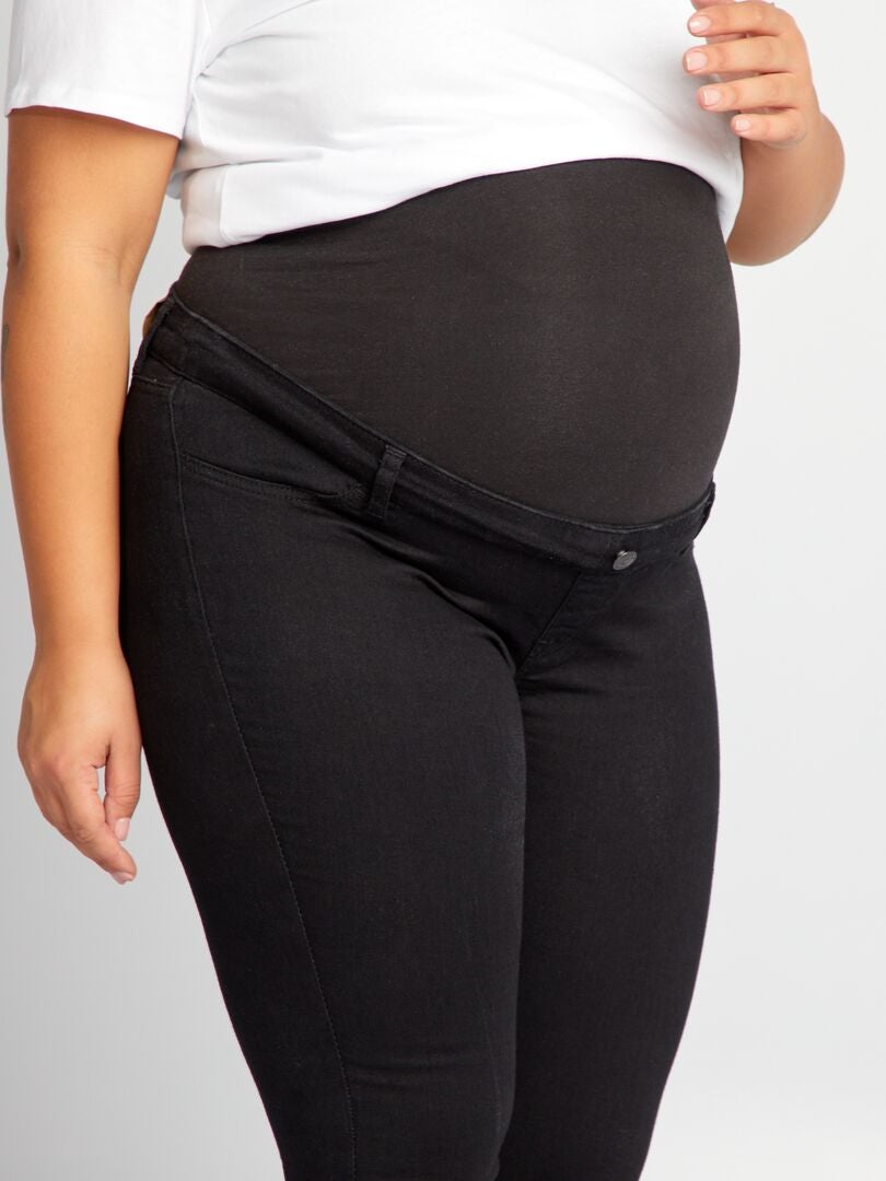 Calça jeans skinny para gestantes - PRETA