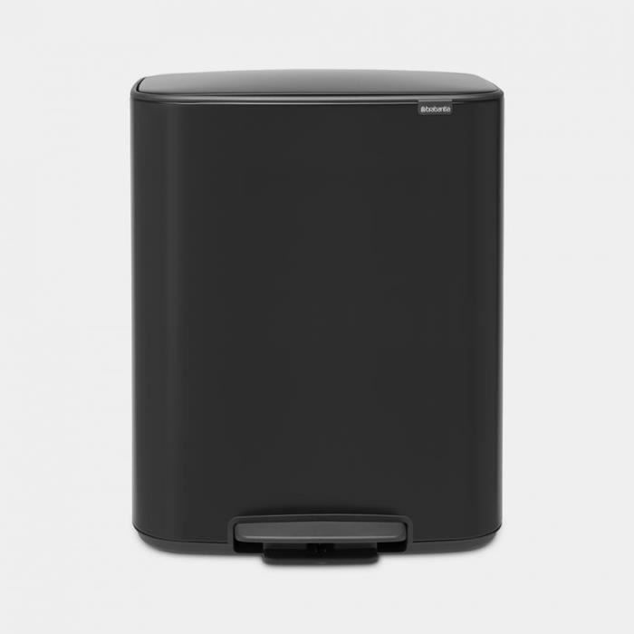BRABANTIA Bo Treteimer – 60 l – Mattschwarz