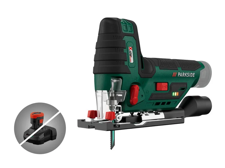 Serra tico-tico sem fio PARKSIDE® “PSTKA 12 B3”, alimentada por bateria, 12 V