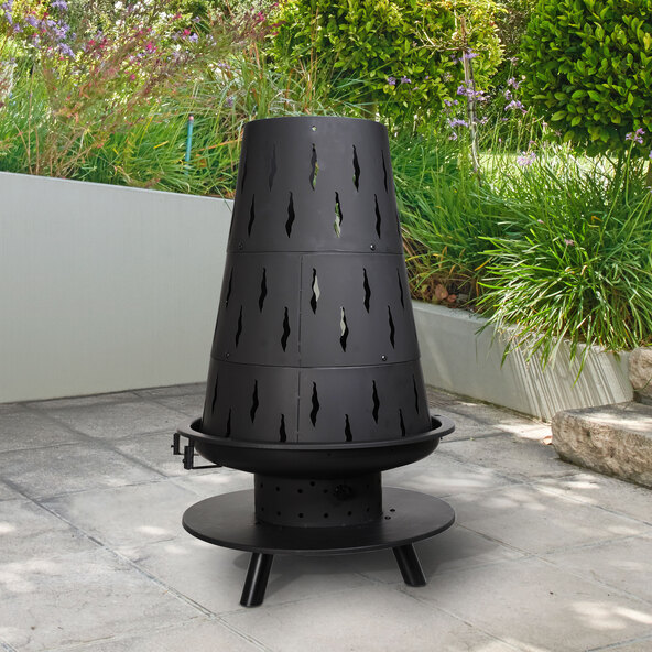 in 1 Grill and Fire Pit Volcano