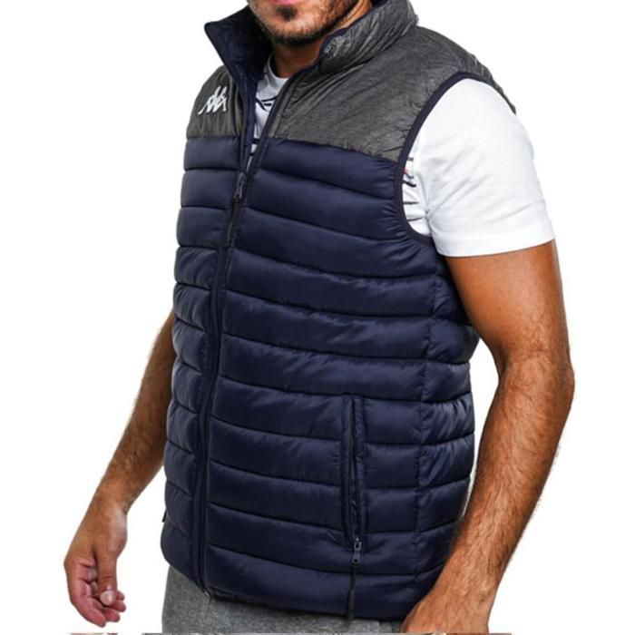 Chaqueta de plumas sin mangas - KAPPA - Dattilo - Azul - Hombre - Corte ajustado