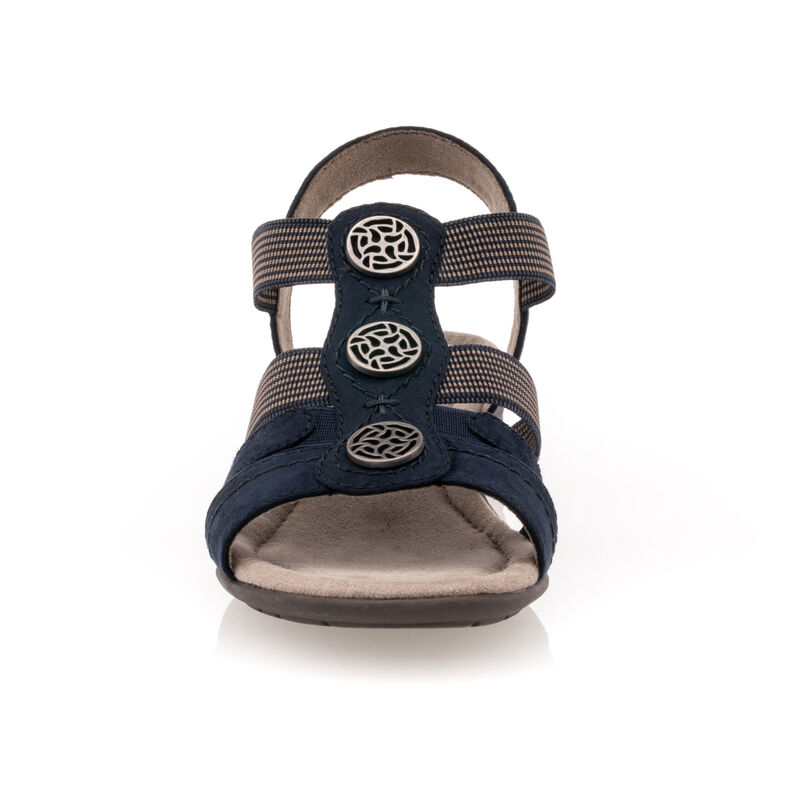 Blauwe sandalen/open teenschoenen voor dames