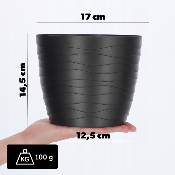 Doniczka Osłonka Donica Na Kwiaty 17cm Kolory