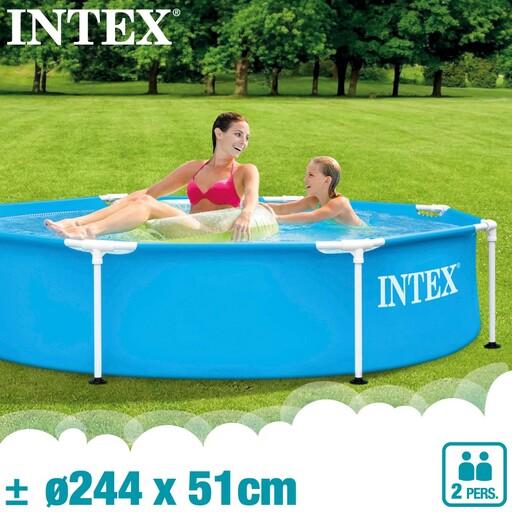 Okrugli cjevasti bazen s metalnim okvirom Intex