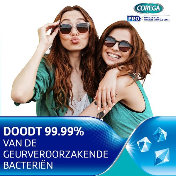 „Corega Pro Daily“ dantų breketų ir burnos apsaugos valiklis, tabletės, 30 vnt.