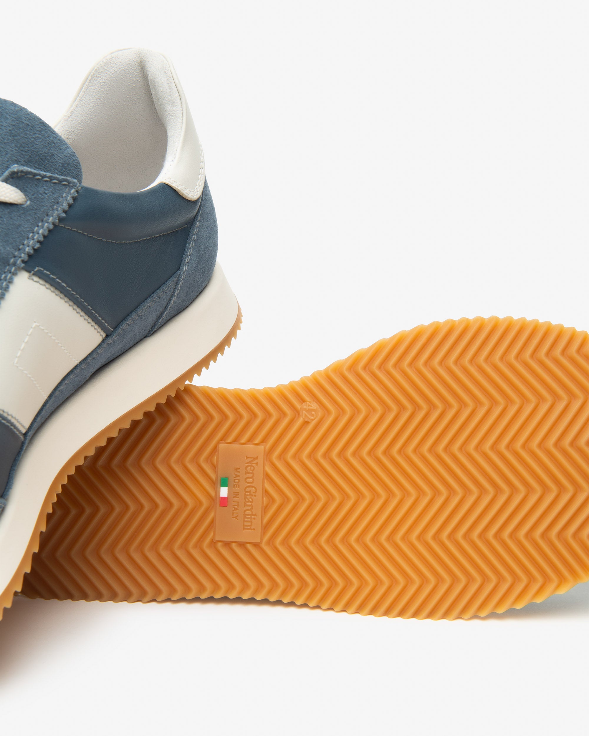 Baskets en cuir et daim pour hommes