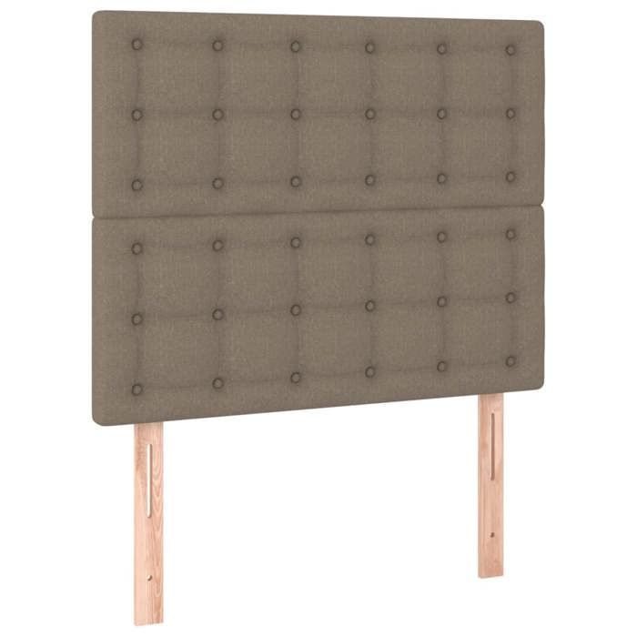 Rete a doghe con materasso - Tortora - 90x200 cm - Testiera inclusa - Massimo relax
