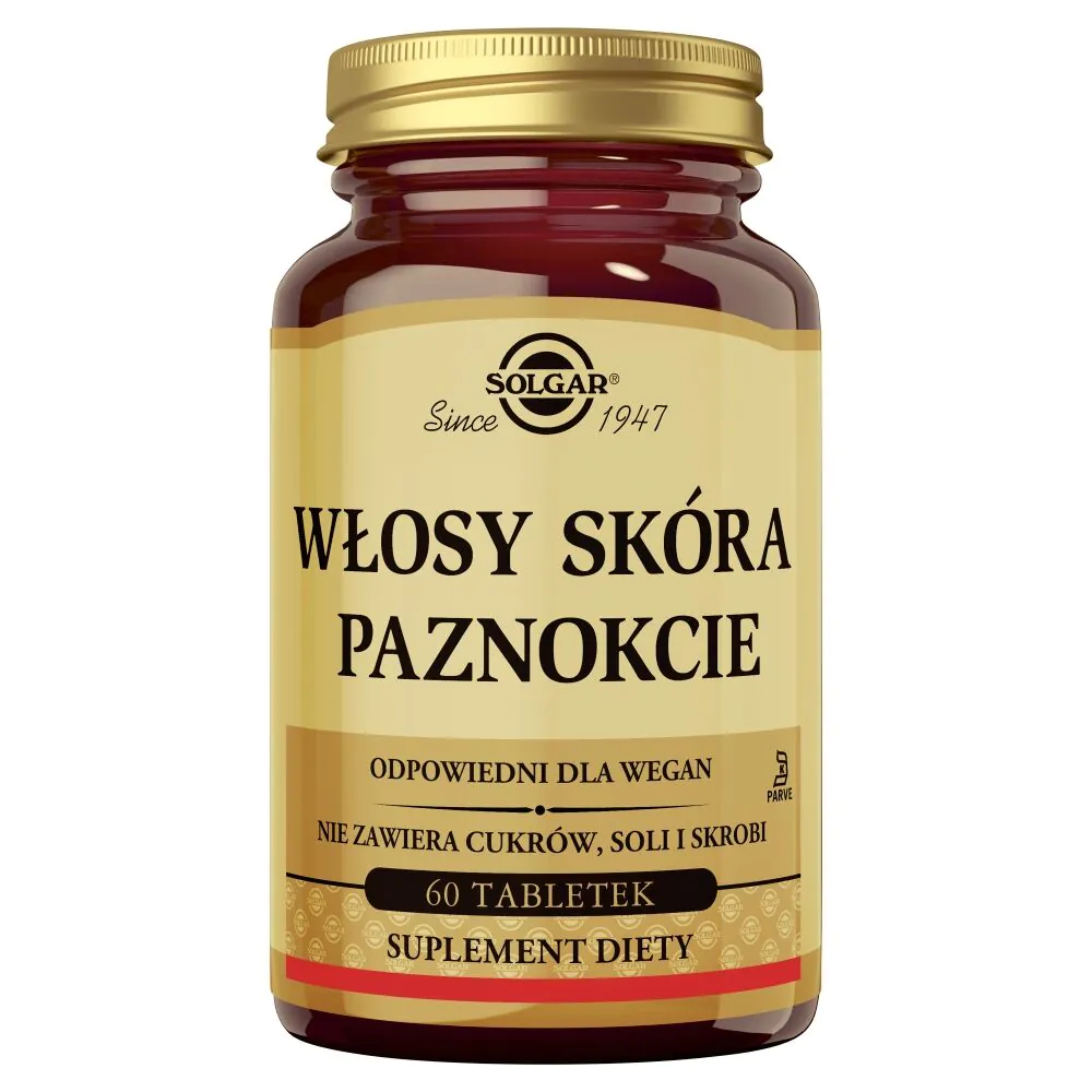 Solgar Włosy Skóra Paznokcie Tabletki