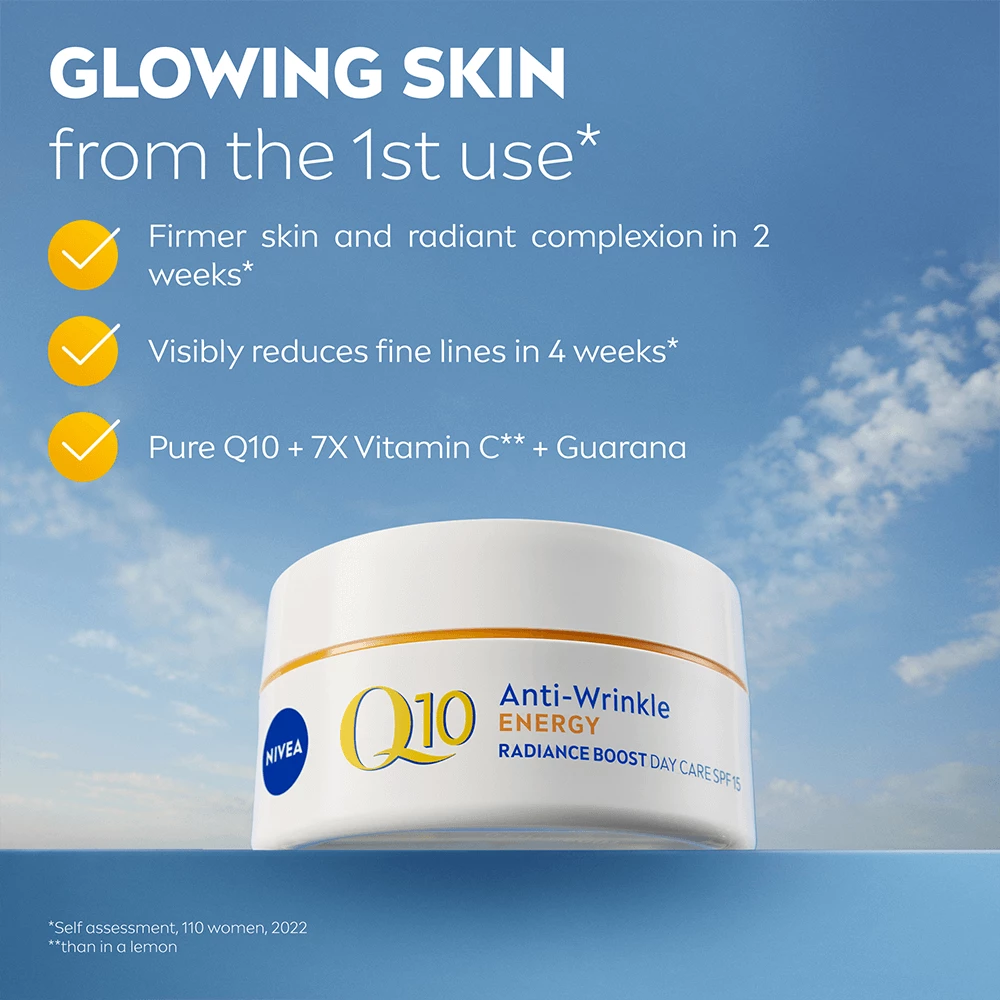 Q10 Energy Healthy Glow dnevna krema SPF15 50 ml - NIVEA