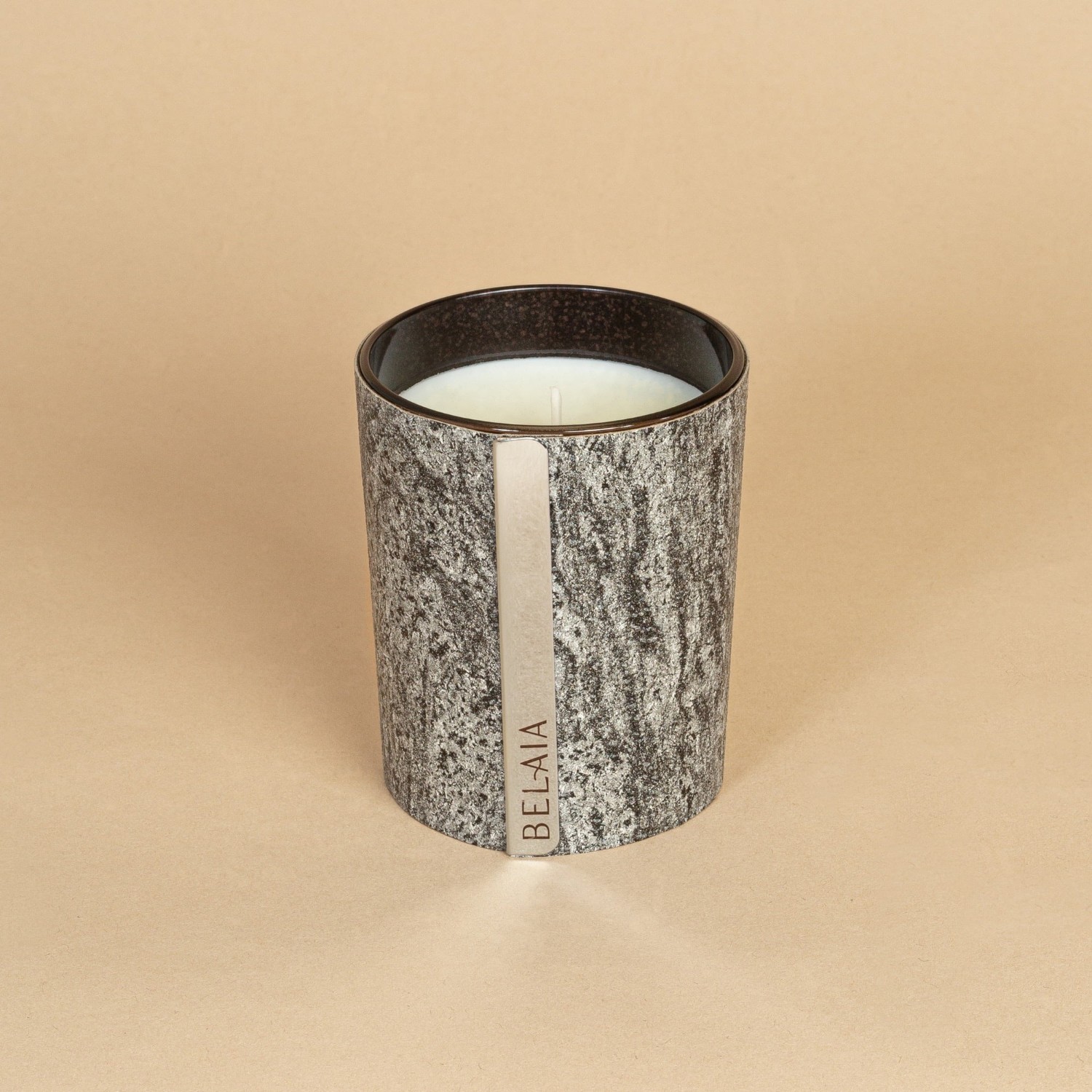 Belaia Fourreau Granite pour bougie 70 h