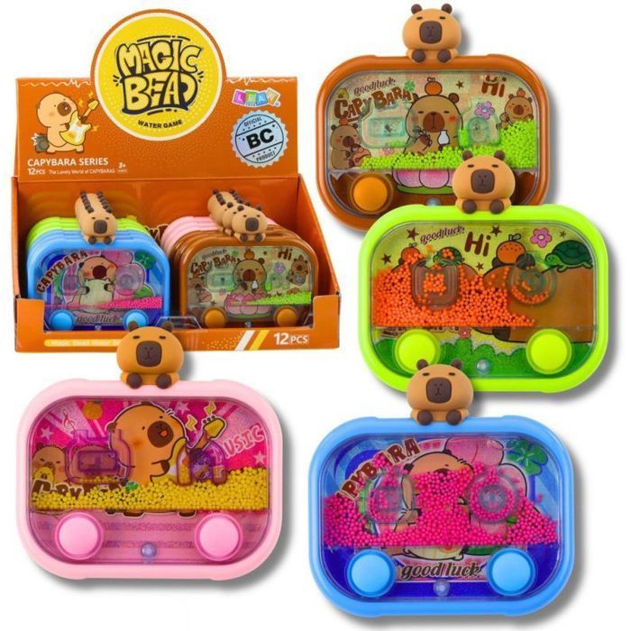 Leantoys Capybara Ballen Arcade Machine - Verlicht waterspel, Oranje Mix, Leeftijd 3+